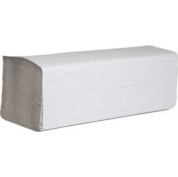 Papírový kapesník Ručníky papírové Z-Z, jednovrstvé, recykl, šedé, 5.000 ks