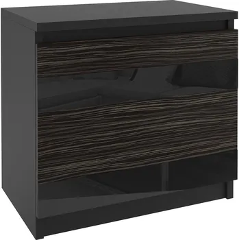 Noční stolek Noční stolek Belini černý / královský eben MH SN1/0/B/HK/B/0