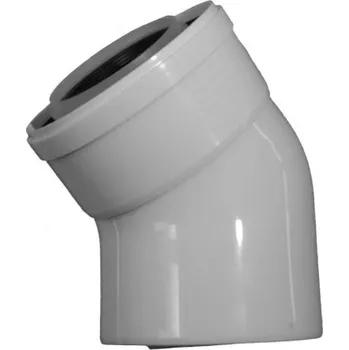 Kouřovod Baxi koaxiální koleno 45°, 80/125mm