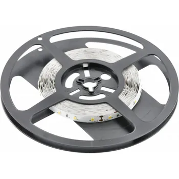 LED páska Flash Strip 24V 2835, 300 LED studená bílá, 48W, bez gelu 8mm, Roll 5m (2 kabely)