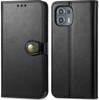 Pouzdro na tablet VSECHNONAMOBIL 35079 LEATHER BUCKLE Peňaženkový obal Motorola Edge 20 Lite černý