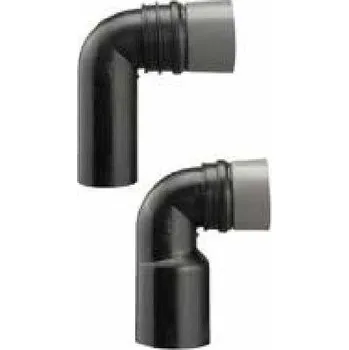 Kanalizační potrubí Otto-haas OTTO HAAS připojovací koleno DN 90/90, k závěsnému WC, s možností sváření, polyethylen, černá