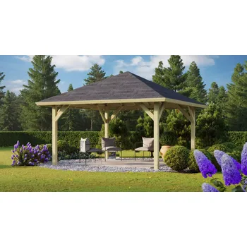 Zahradní altán Zahradní altán KARIBU HOLM 1 včetně černého střešního šindele Varianta: zahradní altán KARIBU HOLM 1 68829 vč. černého střešního šindele LG3171
