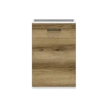 Kuchyňská skříňka Junona Line BBL D1D/50/82 P bílá/dub delano světlý