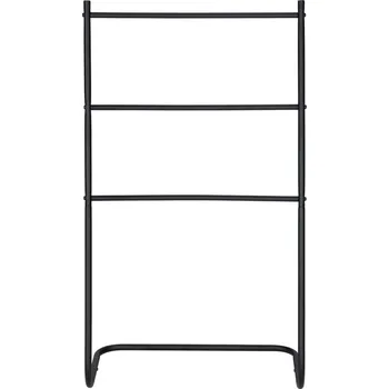 Držák na ručník Matně černý kovový stojan na ručníky Aracena – Allstar ID_1658816