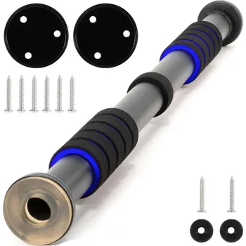 MAXXIVA Teleskopická hrazda do dveří, černomodrá