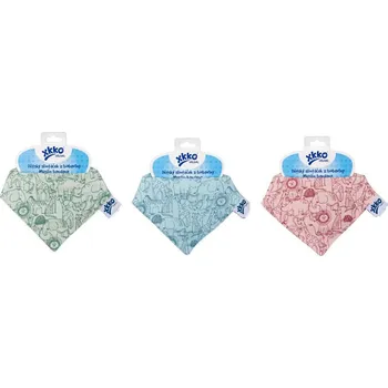 Nákrčník Kikko Dětský slintáček XKKO Organic Staré časy Safari Mesa rose