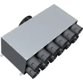 kanalizace Ostatní Distribuční box DN160, 12 vyústků DN90, přímý, pro rozvody vzduchu, pozinkovaná ocel/PP