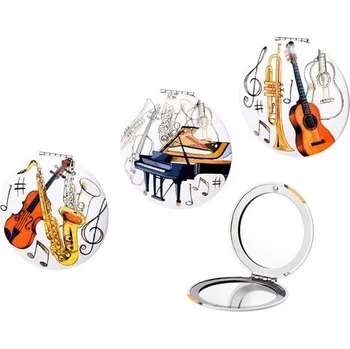 Kosmetické zrcátko Javier, S.A. Kapesní zrcátko MUSICA - HUDEBNÍ NÁSTROJE - 3 ks