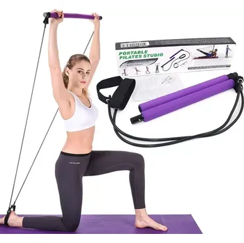 Posilovací tyč s gumou Pilates