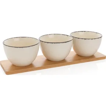 Sada servírovacích misek 3ks s bambusovým podnosem Ukiyo - P263.061