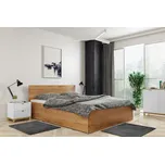 BMS Group Studenstká postel Panama s matrací 140x200 - Ořech (rošty + matarce Zdarma)