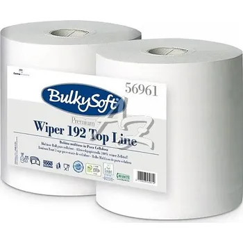 Papírový ručník BulkySoft průmyslová role Premium/2ks, 3vrstvý, 26cm / 192m, 800 útržků, bílá, 100% celulóza