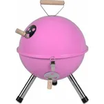 Zahradní mini gril kulatý růžový