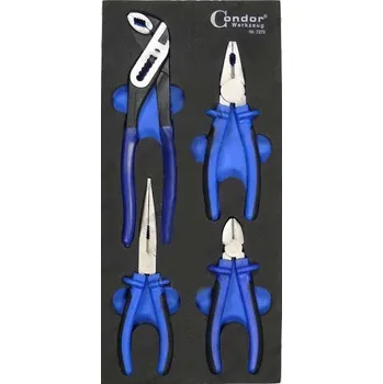 Sada kleští 4ks, vložka do dílenského vozíku Condor