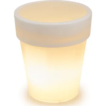 Venkovní osvětlení Solární ozdobný květináč - 3 LED, teple bílá