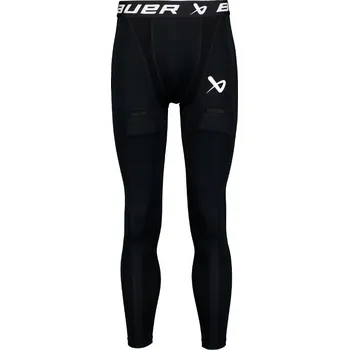 Pánské kalhoty Kompresní kalhoty se suspenzorem Bauer PERFORMANCE JOCK Senior XL