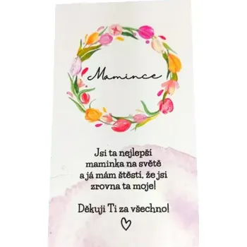 Kartička s přáním "Jsi ta nejlepší maminka..."