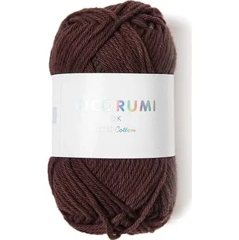 Příze Rico Design Bavlněná háčkovací příze Ricorumi dk odstín 057 čokoládová