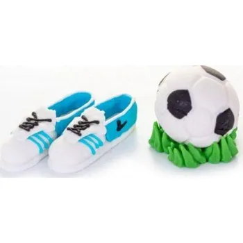 Jedlá dekorace na dort K Decor Cukrová figurka kopačky s míčem