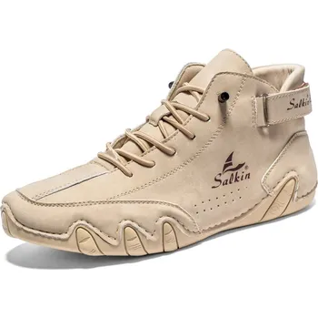 Pánská běžecká obuv Outdoorové tenisky MIX583 Barva: Béžová, Velikost: 47