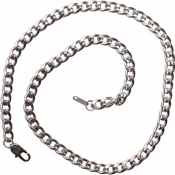 Náhrdelník Náhrdelník Curb styl nerezová ocel v barvě oceli 50 cm cca 50 cm