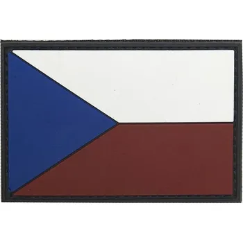 Nášivka FOSTEX Nášivka vlajka ČR barevná plast VELCRO 8x5cm