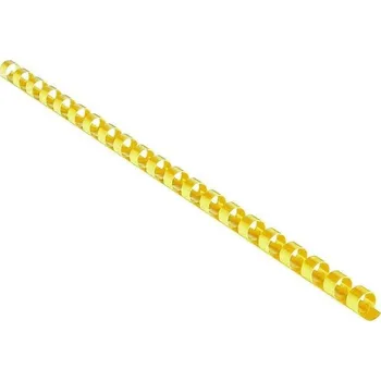 Kancelářské potřeby Eurosupplies plastový hřbet 28,5mm žlutý Plastový hřbet, A4, 28,5mm, žlutý, 50ks LAMRE21DR28J