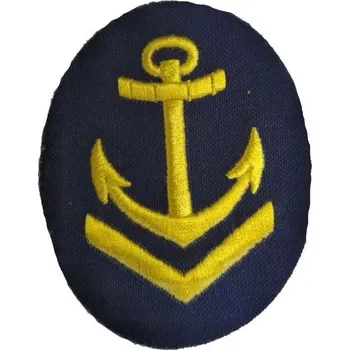 Nášivka Armda NVA/DDR Nášivka námořních jednotek NVA Obermaat ovál s kotvou + V