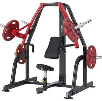 Tlak na prsa v sedě decline Steelflex Plateload Line PSDP Barva černo-červená