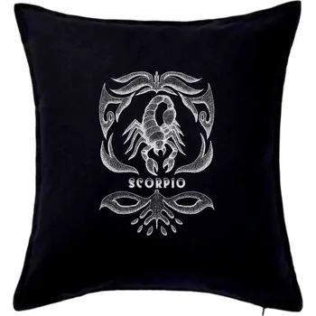 Polštář Scorpio - vintage - Polštář 50x50 - 50x50 - Pouze potah ( Černá )