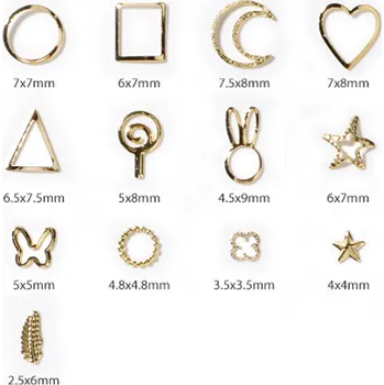 PourArt Kovové dekorace do pryskyřice XCPRC-236 MIX tvarů 13ks