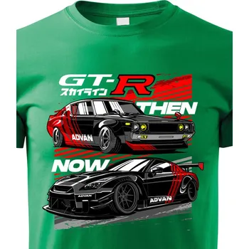 Chlapecké tričko Dětské tričko Nissan Advan GTR, Barva Zelená, Velikost 122 cm/6 roků, Canvas Dětské tričko Bezvatriko.cz 1943
