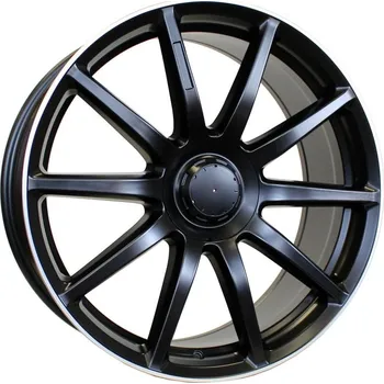 Disk Alu kola Racing Line BK913, 20x8.5 5x112 ET38, černá matná + leštěný límec vhodné pro Mercedes S W222 (2014-2020)