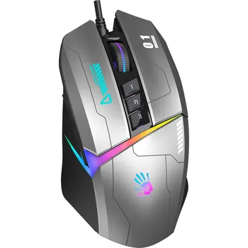 Myš A4tech Bloody Myš W60 Max Activated, podsvícená herní myš, 12000 DPI, USB, Šedá