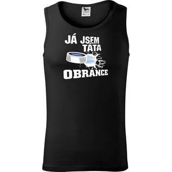 Já jsem táta obránce / Já jsem máma obránce (hokej) - Tílko pánské Core - L ( Černá )