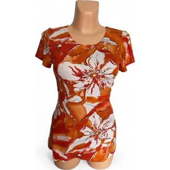 Dámská halenka Halenka SCHER M38, Barva Oranžová, Velikost M 38 , Materiál 96% Viskoza 4% Lycra