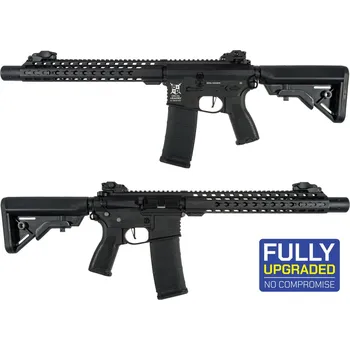 Airsoftová zbraň Delta Armory Airsoftová zbraň M4 AR15 SilentOps DMR Alpha ETU, celokov - Černá