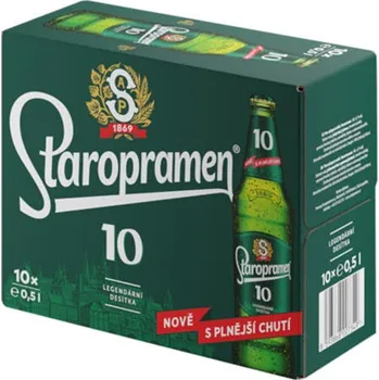 Pivo Staropramen Výčepní světlé 10° 10x 0,5 l