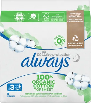 Hygienické vložky Always Cotton Protection Ultra Night