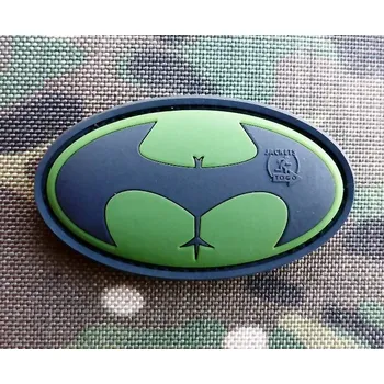 Nášivka JACKETS TO GO Nášivka BUTTMAN plast velcro ZELENÁ/ČERNÁ