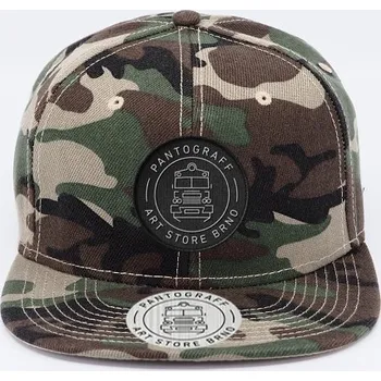 Kšiltovka Pantograff logo snapback maskáč