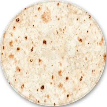 Dětská deka Teplá plyšová deka s motivem jídla - barva obrázku-5,Průměr 100cm