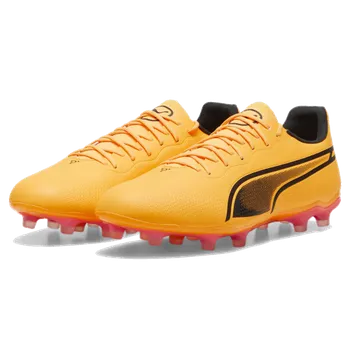 Míčový sport PUMA KING PRO FG/AG KOPAČKY PÁNSKÉ - Oranžová - velikost 9 uk