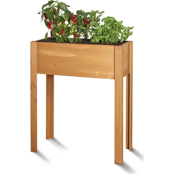 Vyvýšený záhon Parkside 498069 Naturalis Dřevěný vyvýšený záhon 98 x 84 x 40 cm