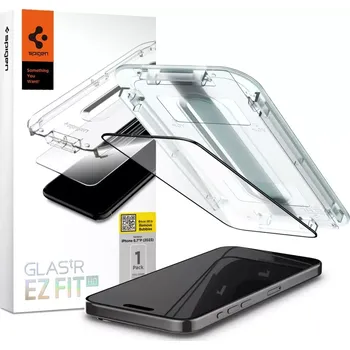 Spigen Glas.TR FC iPhone 15 Pro 6.1" "EZ FIT" tempered glass black frame AGL06899