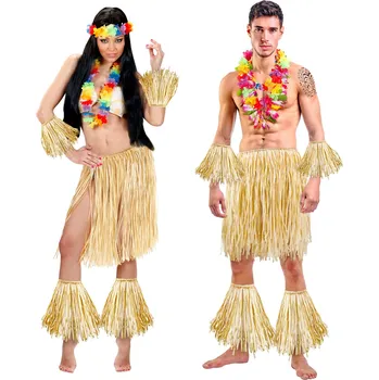 Slaměná Hula Hula sada