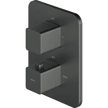 Vodovodní baterie Omnires Parma vanová baterie pod omítku s termostatem grafitová PM7436GR