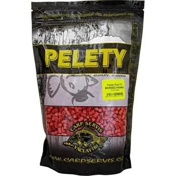 PELETY FLUO F1 - 800 G/6 MM/MOŘSKÁ PANNA - RŮŽOVÁ