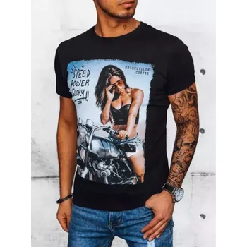 Pánské tričko Dstreet pánské triko RX5051 černé